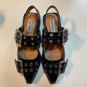 Steve Madden Buckle Sling Back Flats